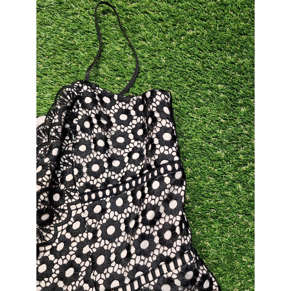 J. Crew Size 12 Daisy black lace spaghetti strap dress Cocktail - Picture 6 of 8